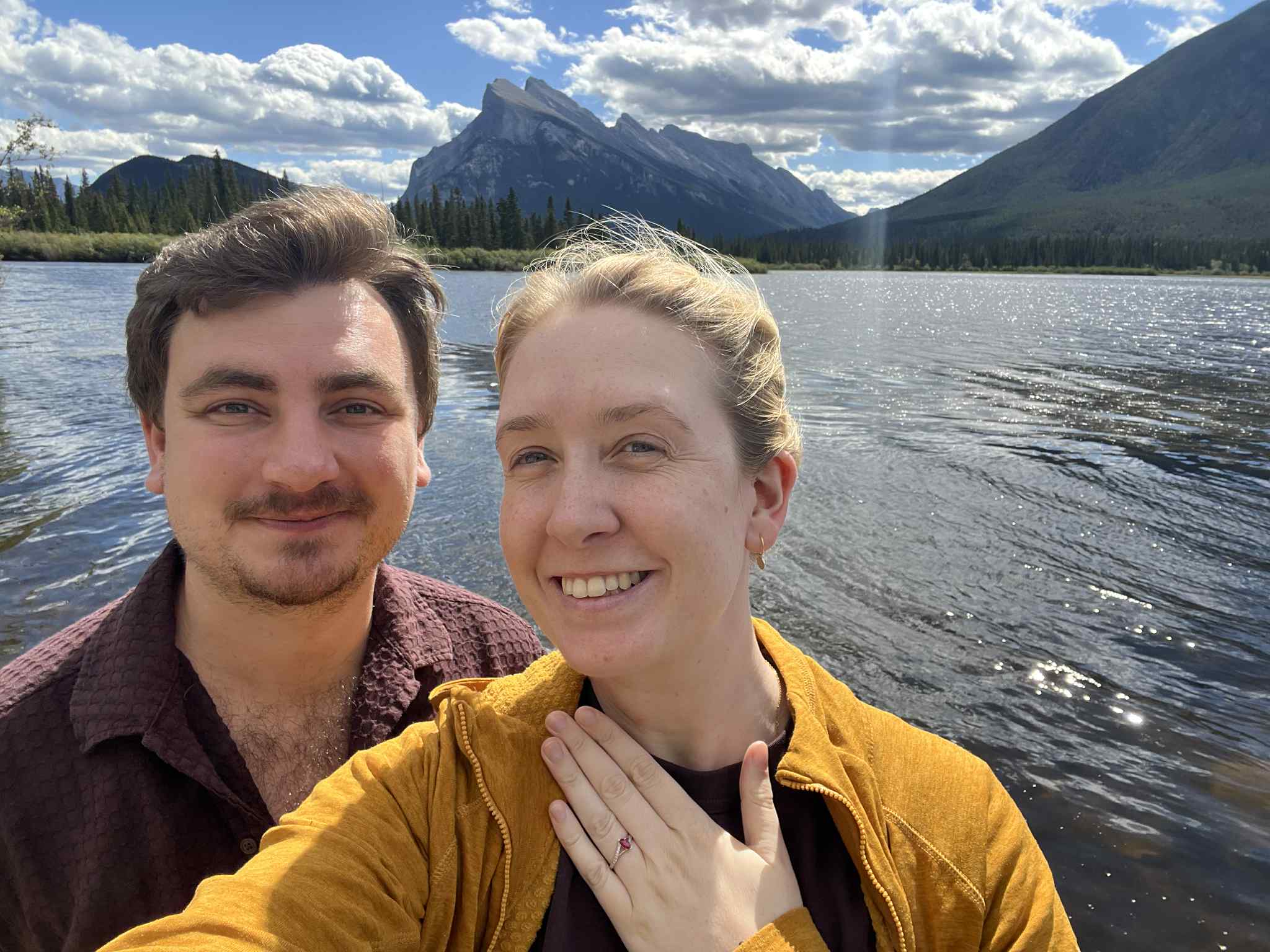 Alex & Neasa by the lake